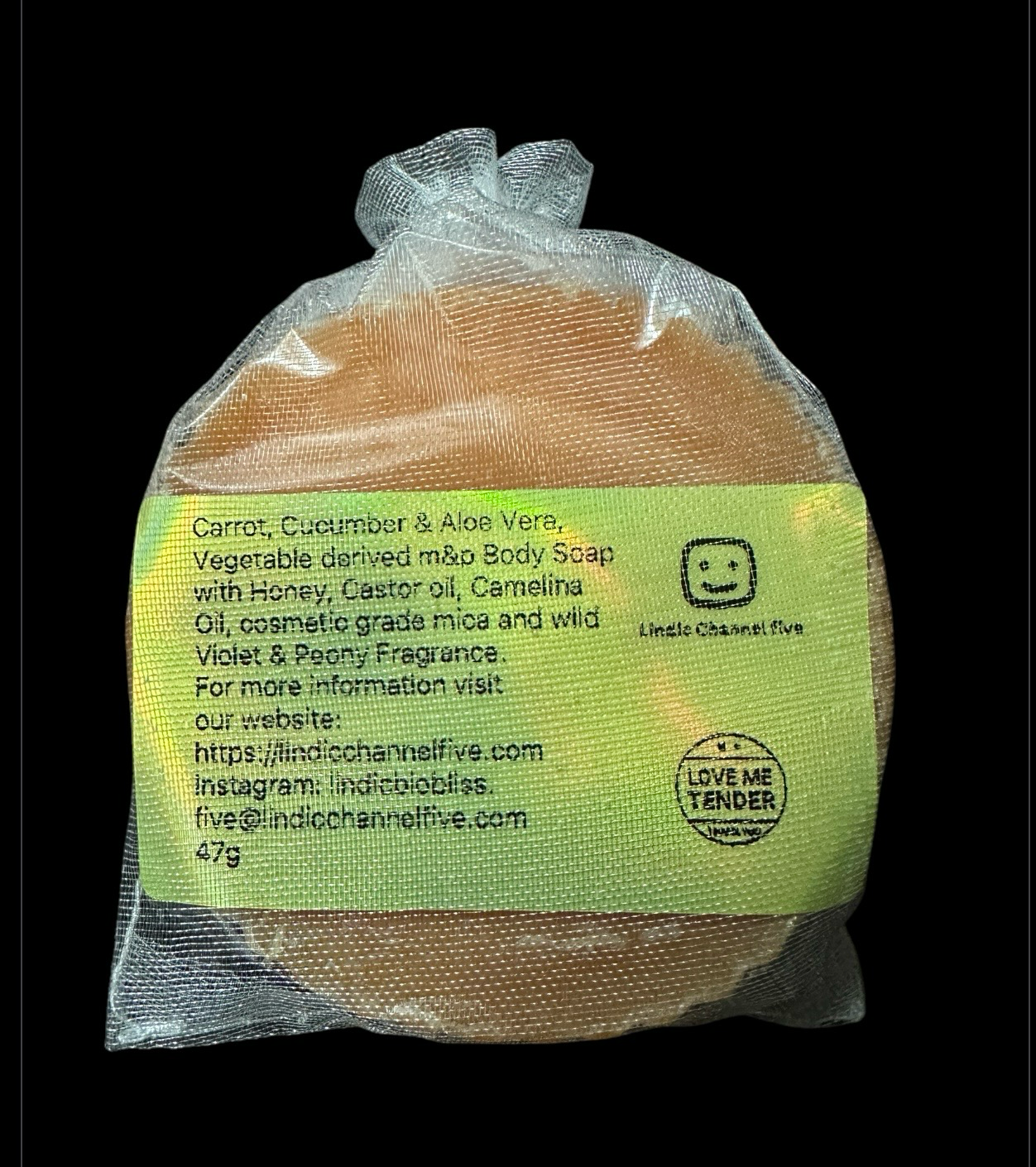 Carrot, Cucumber & Aloe Vera, Vegetable derived m&p Body Soap 47g