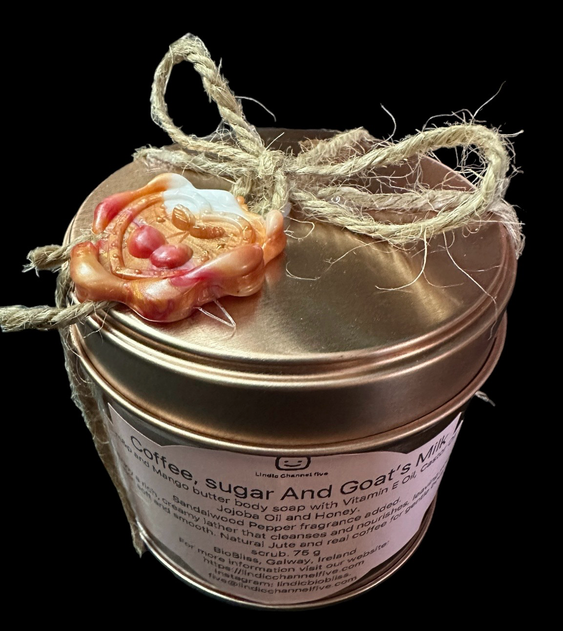 Castor Oil & Tumeric Natural Body Soap 100g In A Tin