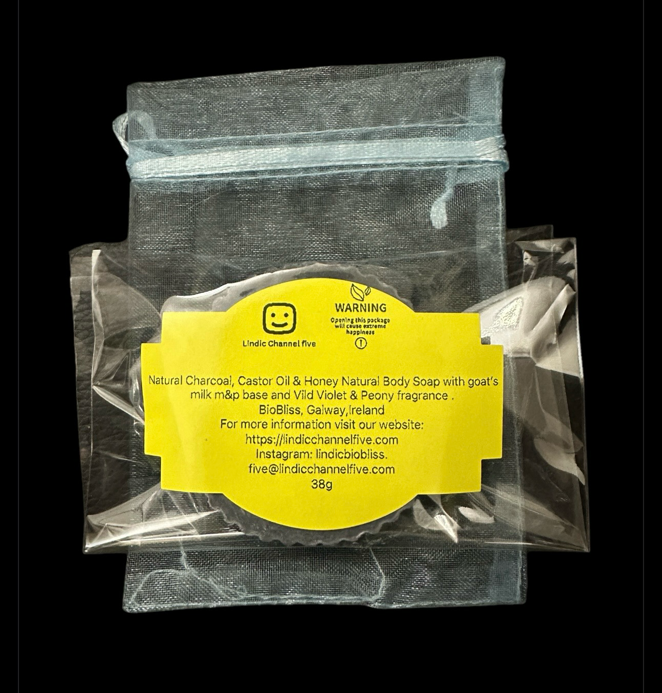 Charcoal, Castor, Honey Natural Body Soap 38g