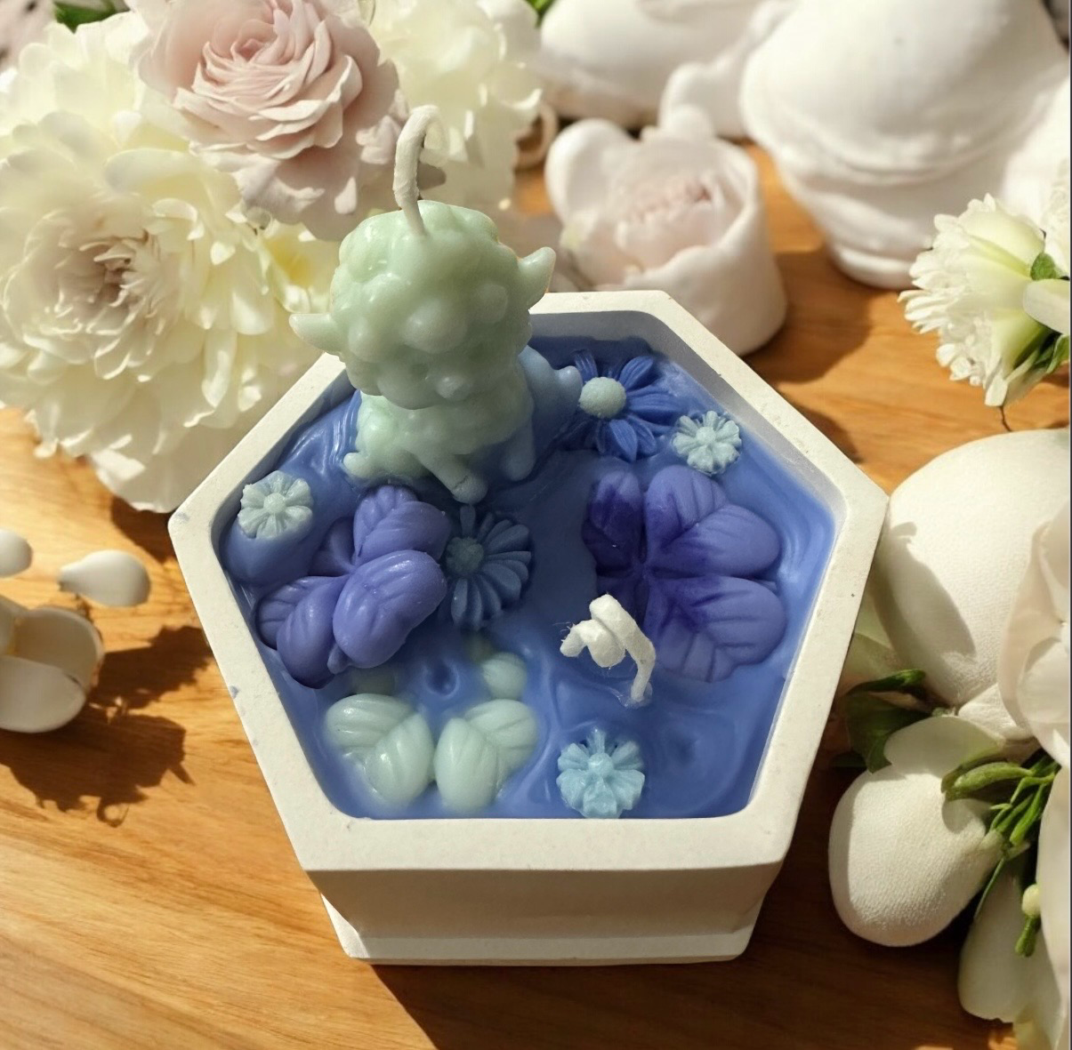 Cute mini sheep Soy Candle French vanilla essence