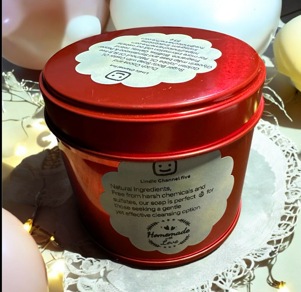 Dutch Cocoa and Sugar Body Soap 53g with Tin