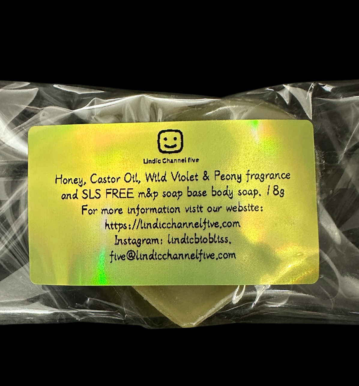 Honey, Castor Oil, Wild Violet Heart SLS FREE body soap 18g