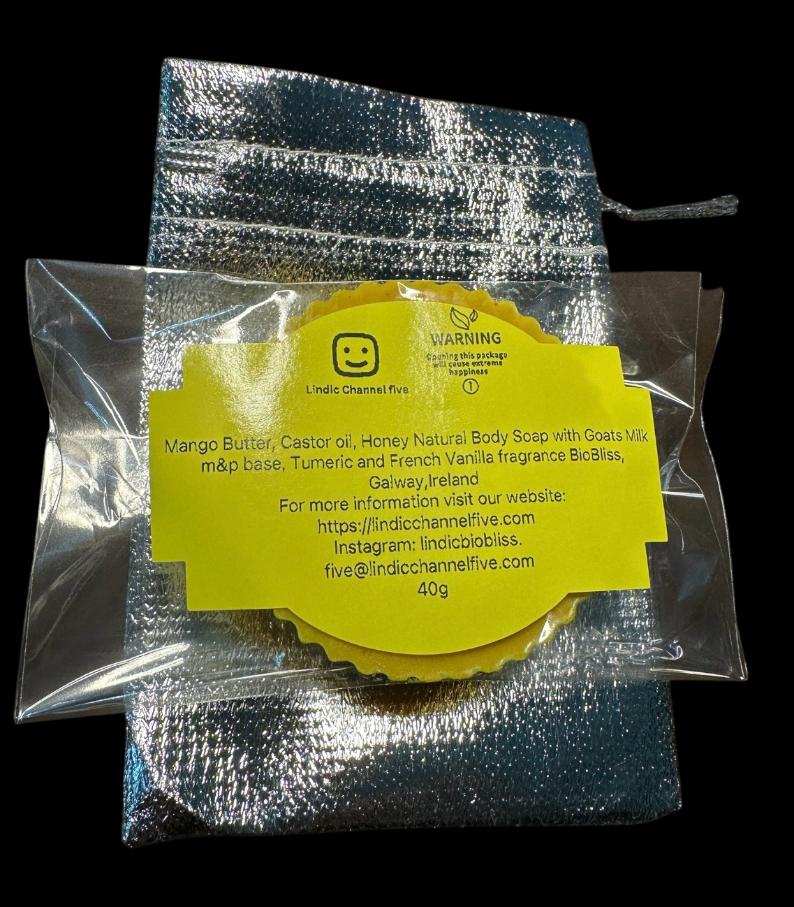 Mango Butter, Castor oil, Honey Natural Body Soap 40g