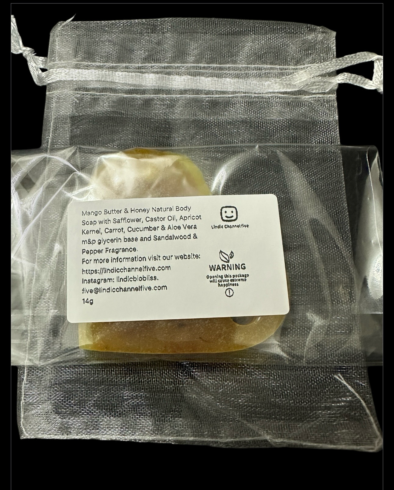 Mango Butter & Honey Natural Body Soap with Safflower 14g