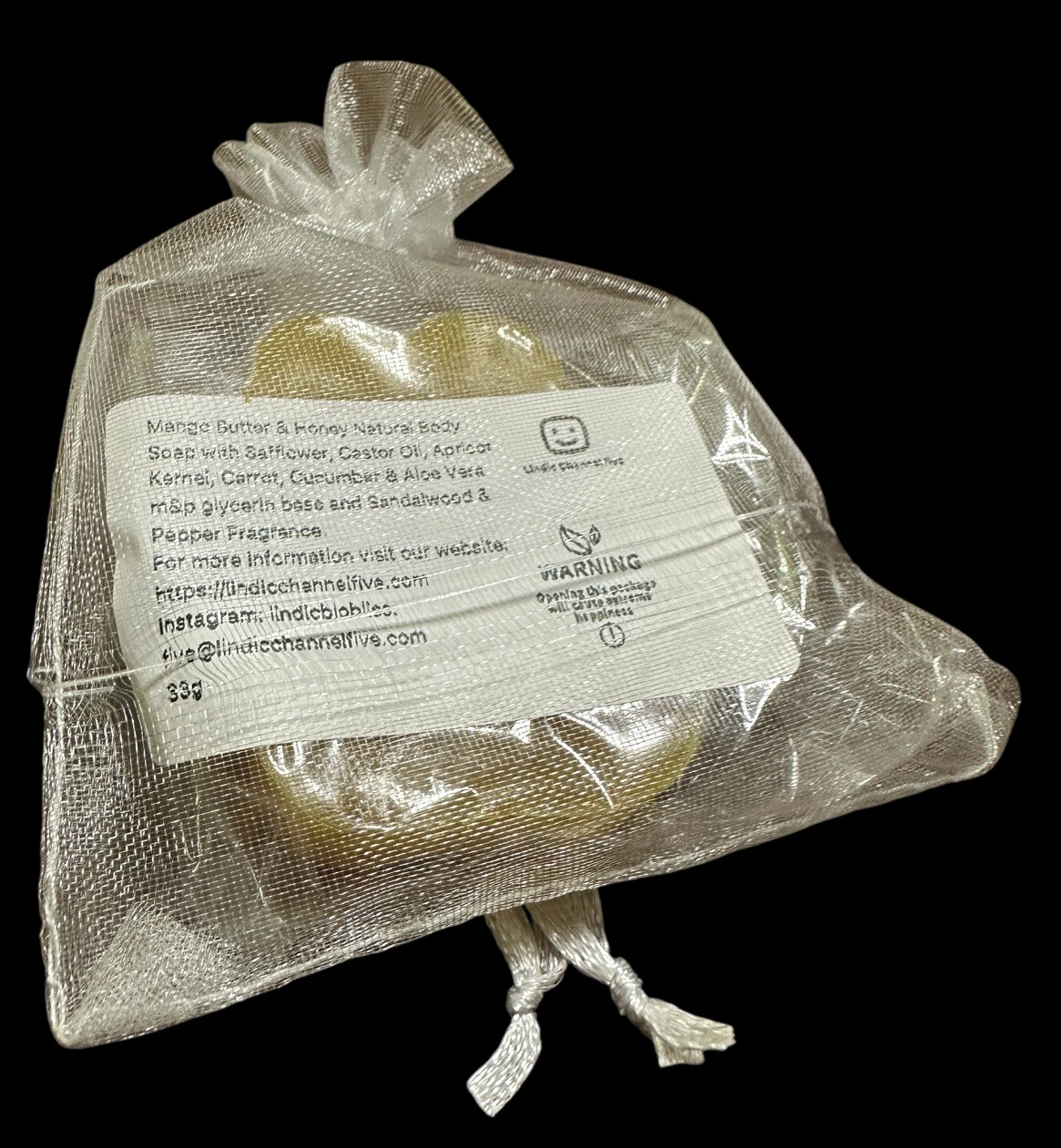 Mango Butter & Honey Natural Body Soap with Safflower 33g