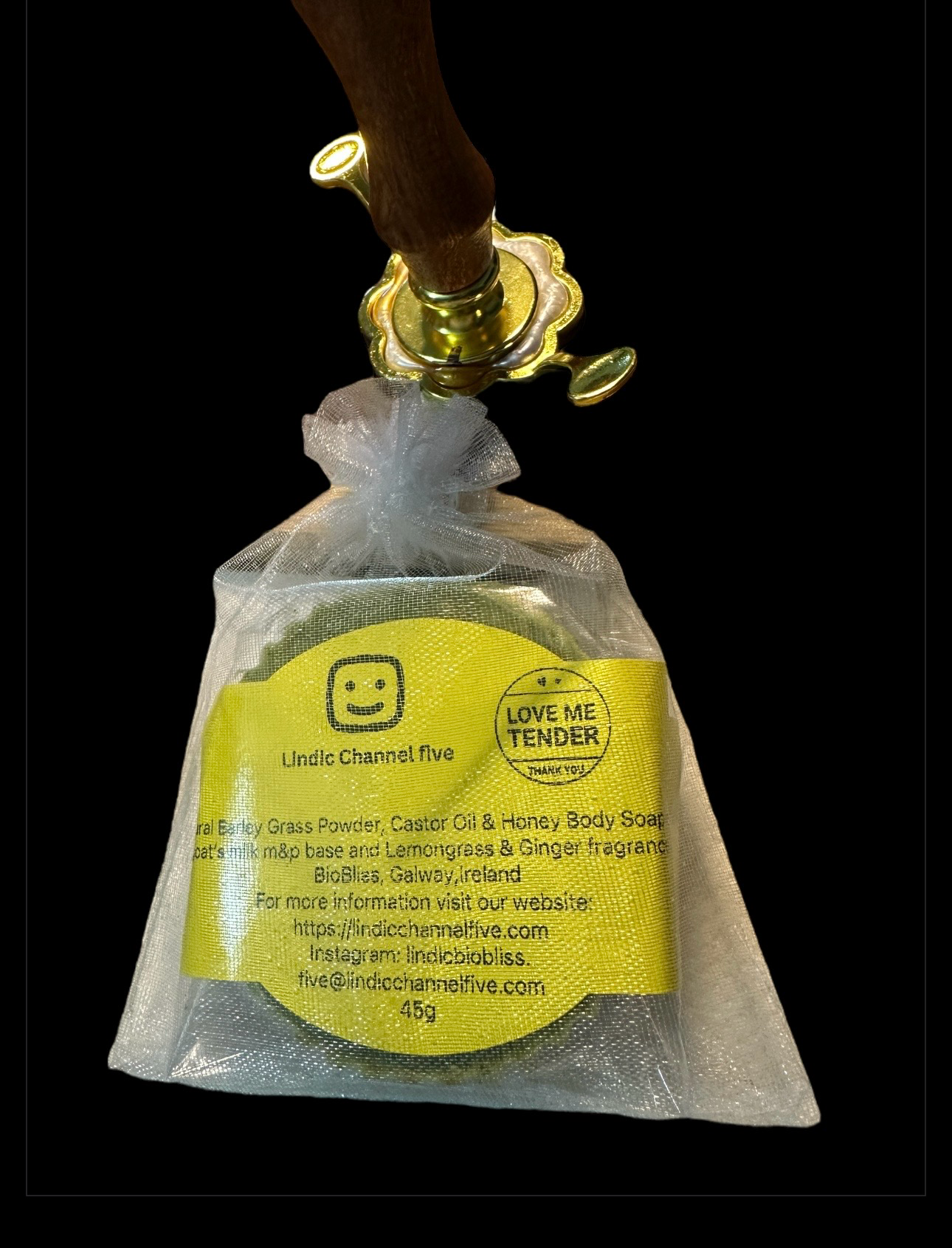 Natural Barley Grass Powder, Castor Oil & Honey Body Soap 45g