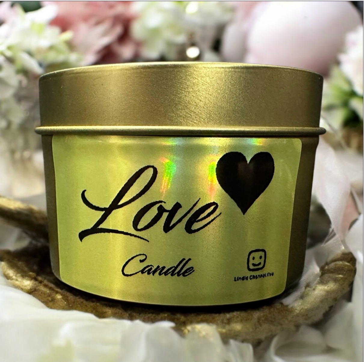 Natural Beeswax Soft Touch Candle Bow Heart