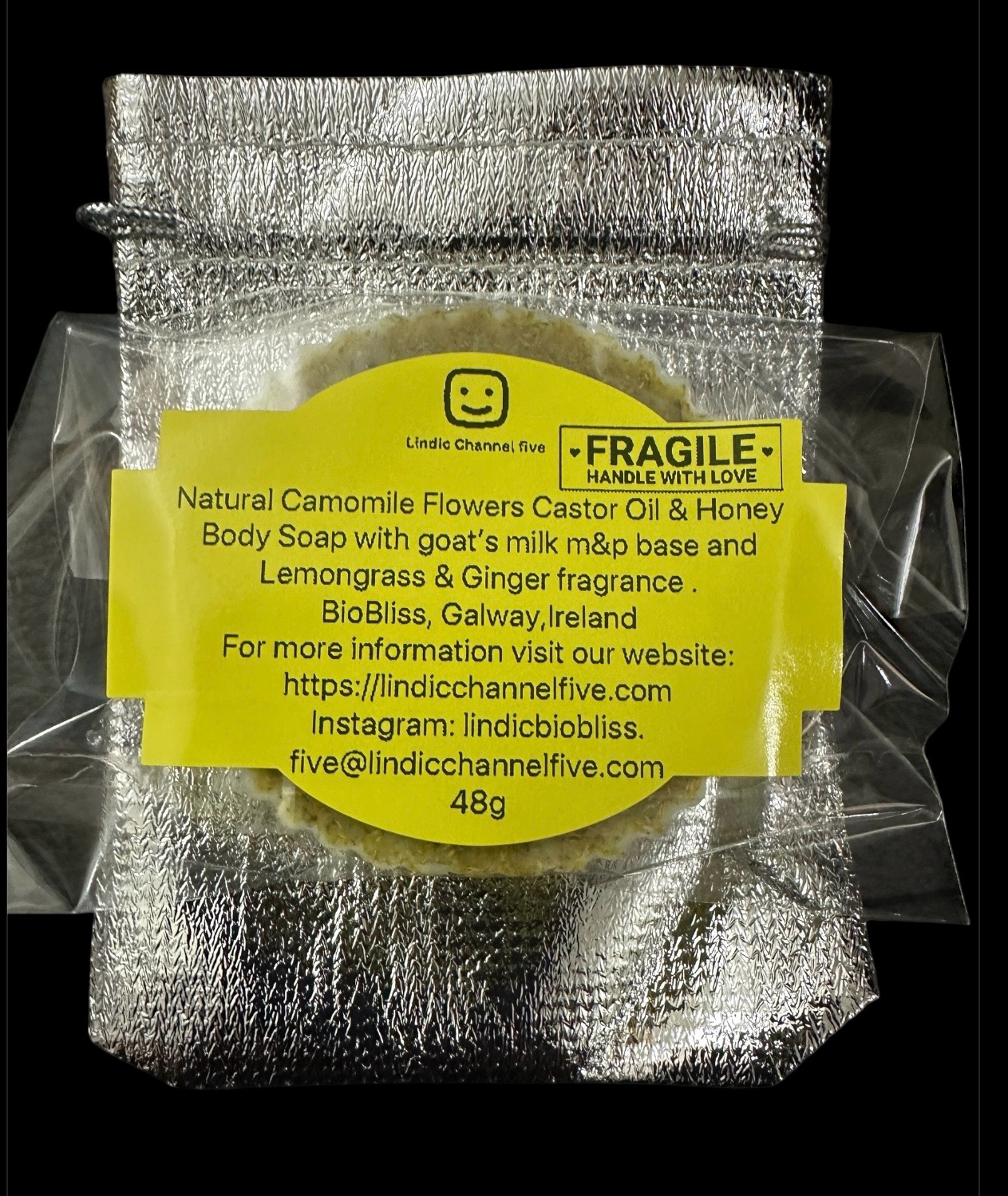 Natural Chamomile & Honey Body Soap 48g
