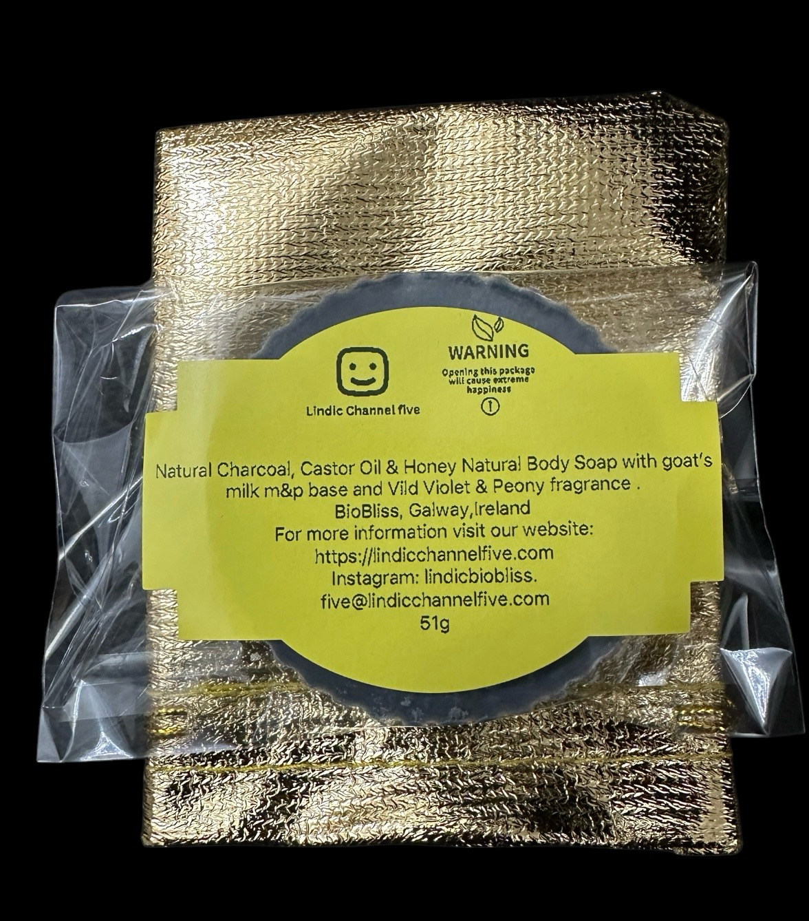 Natural Charcoal, Castor Oil & Honey Natural Body Soap 51g