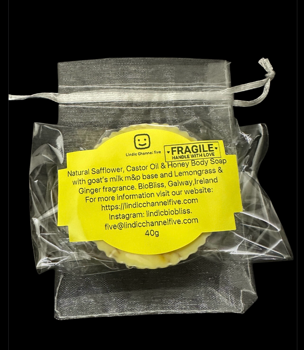 Natural Safflower, Castor Oil & Honey Body Soap 40g