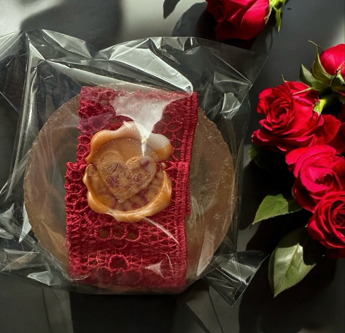 Organic Sweet Orange Oil Body Soap Red Lace 110 g