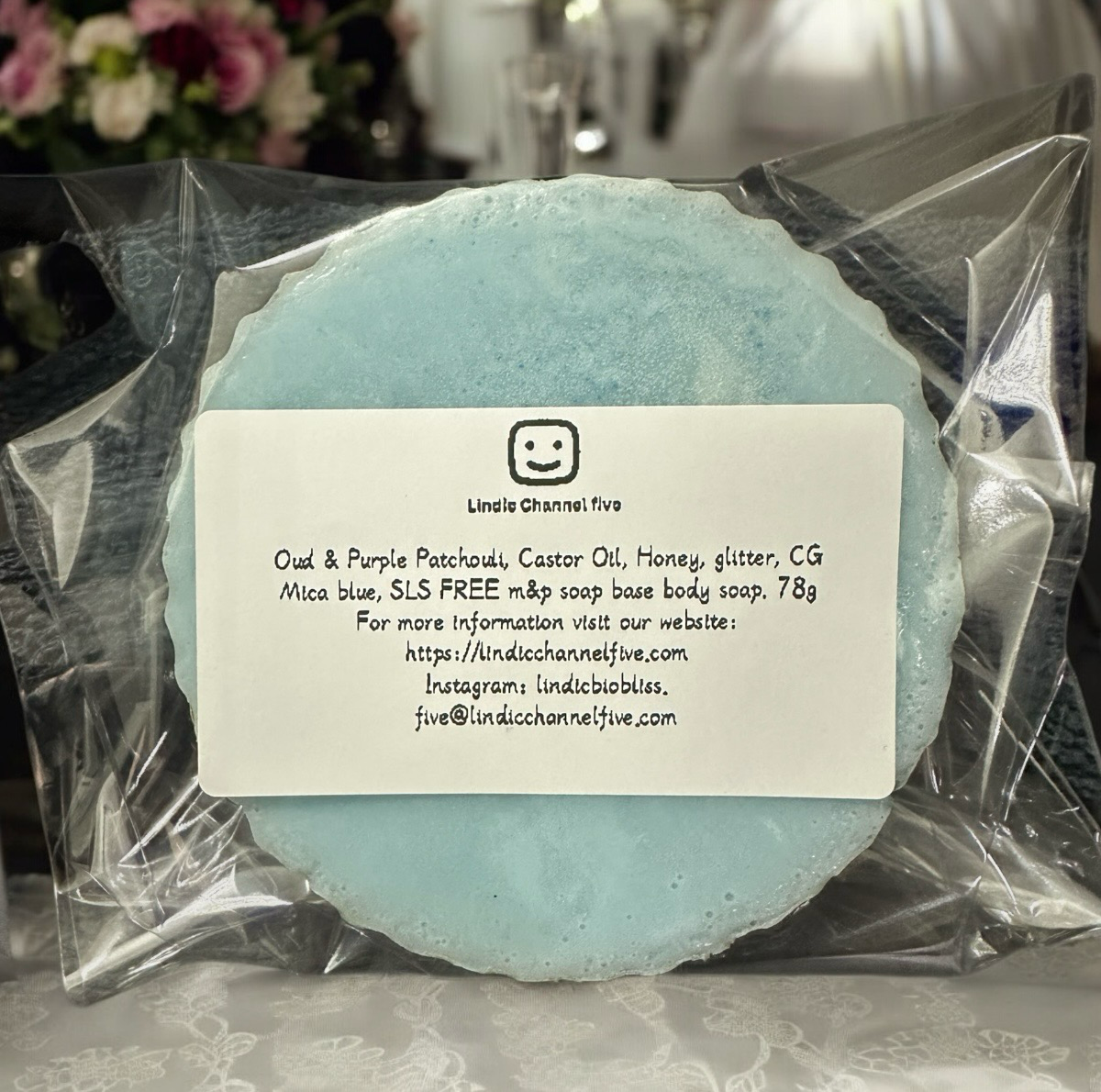 Oud & Purple Patchouli, Castor Oil, Honey Sweet Slice 🧁 body soap