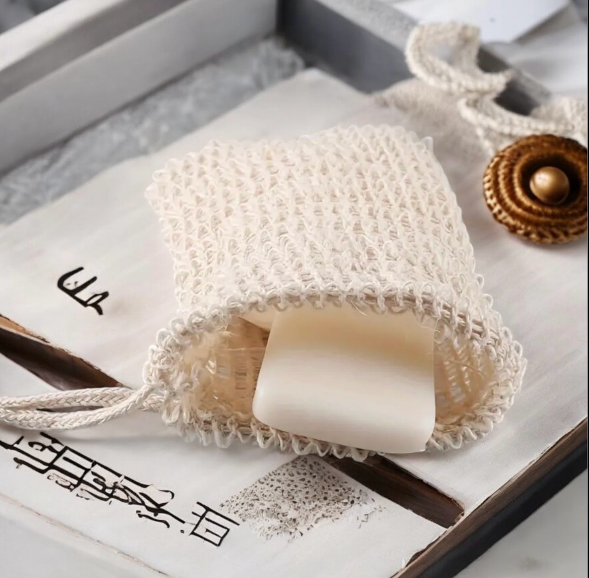Sisal Agave Soap Bag