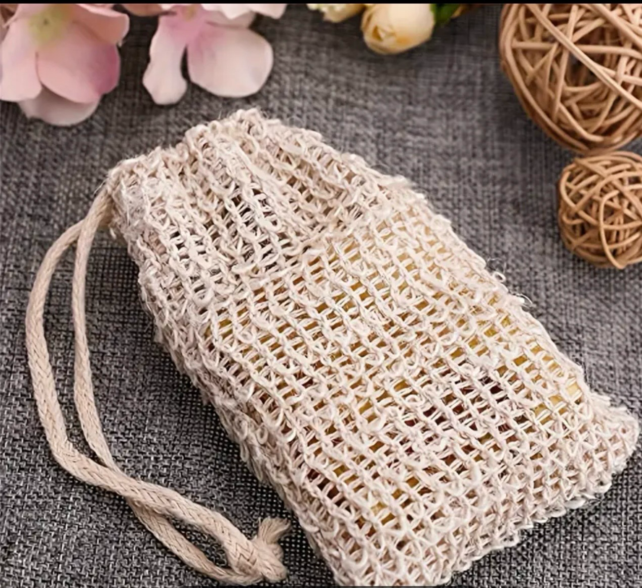 Sisal Agave Soap Bag