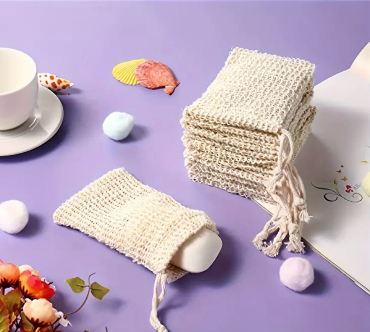 Sisal Agave Soap Bag