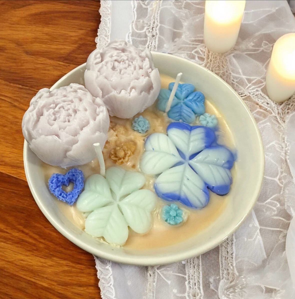 Soy & Coconut wax candle, Egyptian cotton in ceramic pot