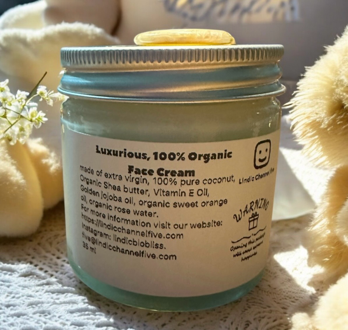 Luxurious, 100% Organic Face Cream