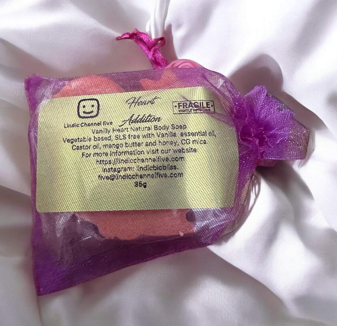 Vanilly Body Soap Vegetable based, SLS free, 35g