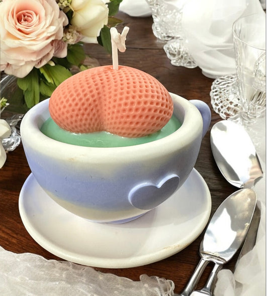 Handmade Heart mug Treasure Holder with Egyptian Cotton fragrance