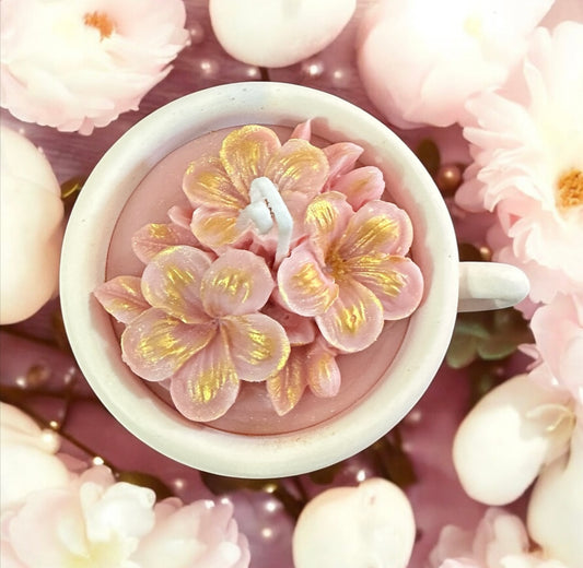 Heart mug with French Vanilla Eco Soy Candle