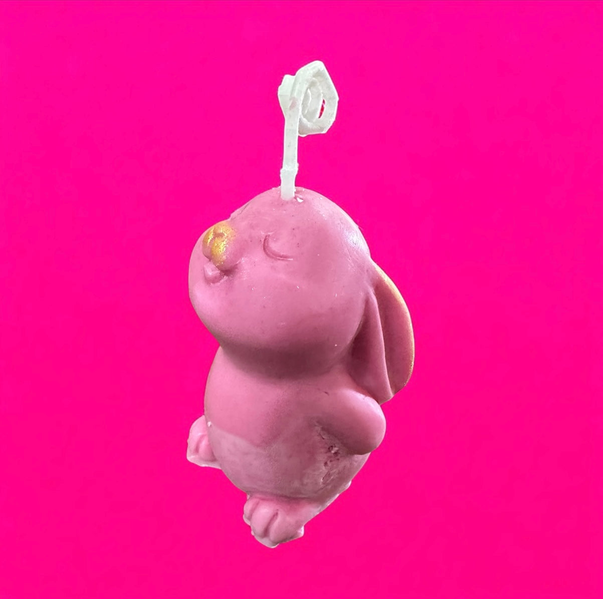 Eco soy wax candle with French Vanilla essence cute Bunny