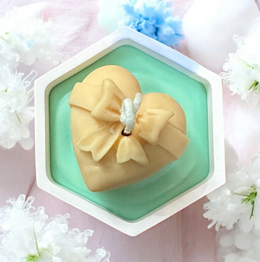 Handmade Baby blue Treasure Holder with Egyptian Cotton fragrance candle