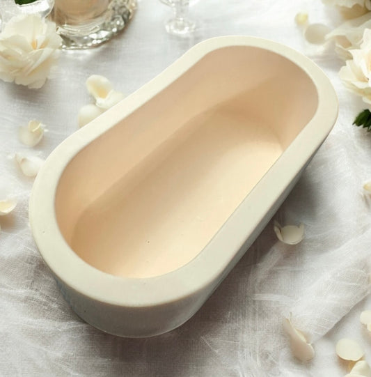 Handmade Baby Peach Gypsum Jewelry & Candle Holder