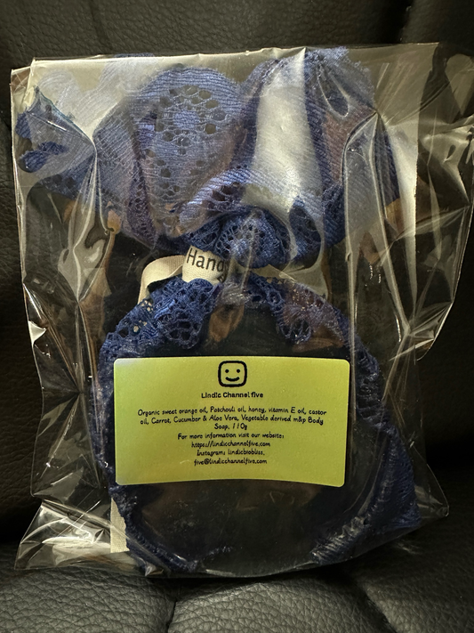 Bergamot, Patchouli, Honey…..in Blue Body Soap 120g