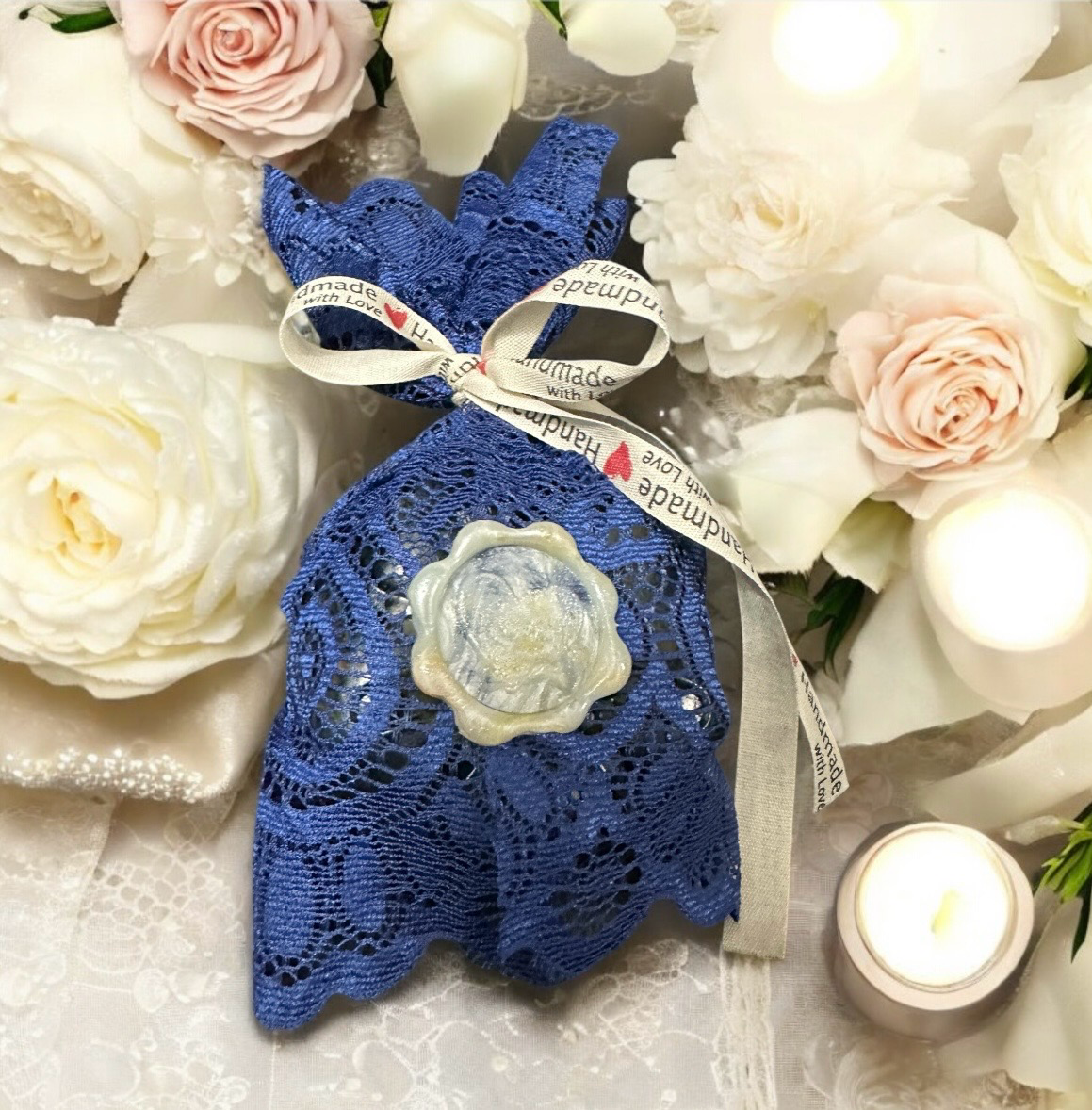 Bergamot, Patchouli, Honey…..in Blue Body Soap 120g