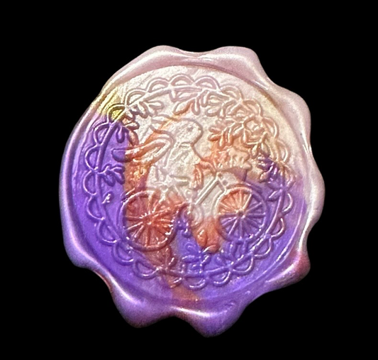 Bunny On The Bicycle Wax Seal