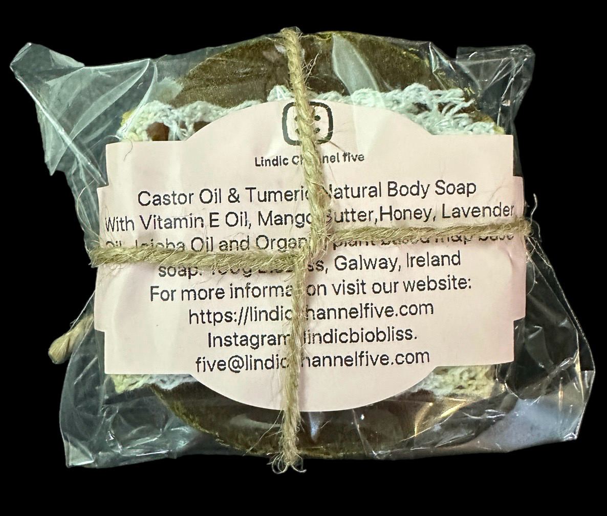Castor Oil & Tumeric Natural Body Soap 100g In A Tin