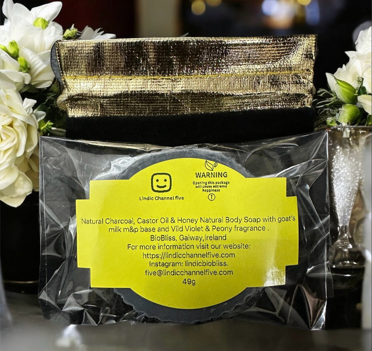 Charcoal, Castor, Honey Body Soap