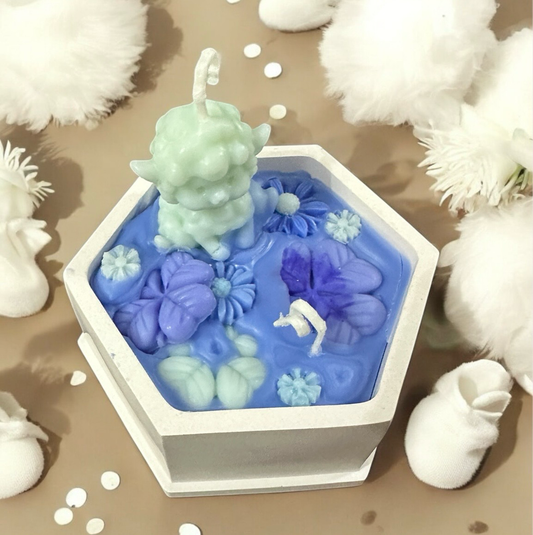Cute mini sheep Soy Candle French vanilla essence