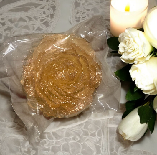 Honey, Castor Oil, Wild Violet, Glitter SLS FREE body soap 95g