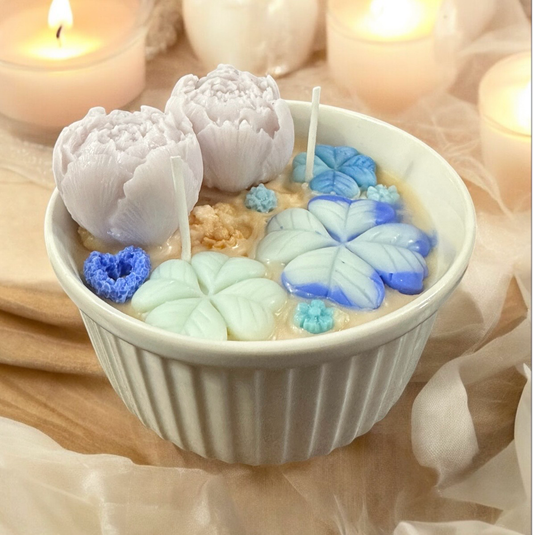 Soy & Coconut wax candle, Egyptian cotton in ceramic pot
