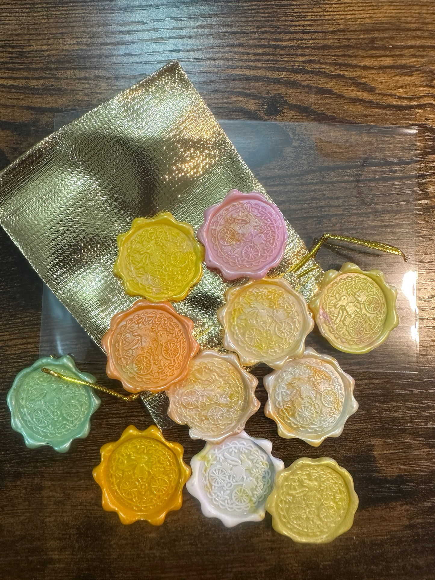 Wax seals, dog paw, 9/1