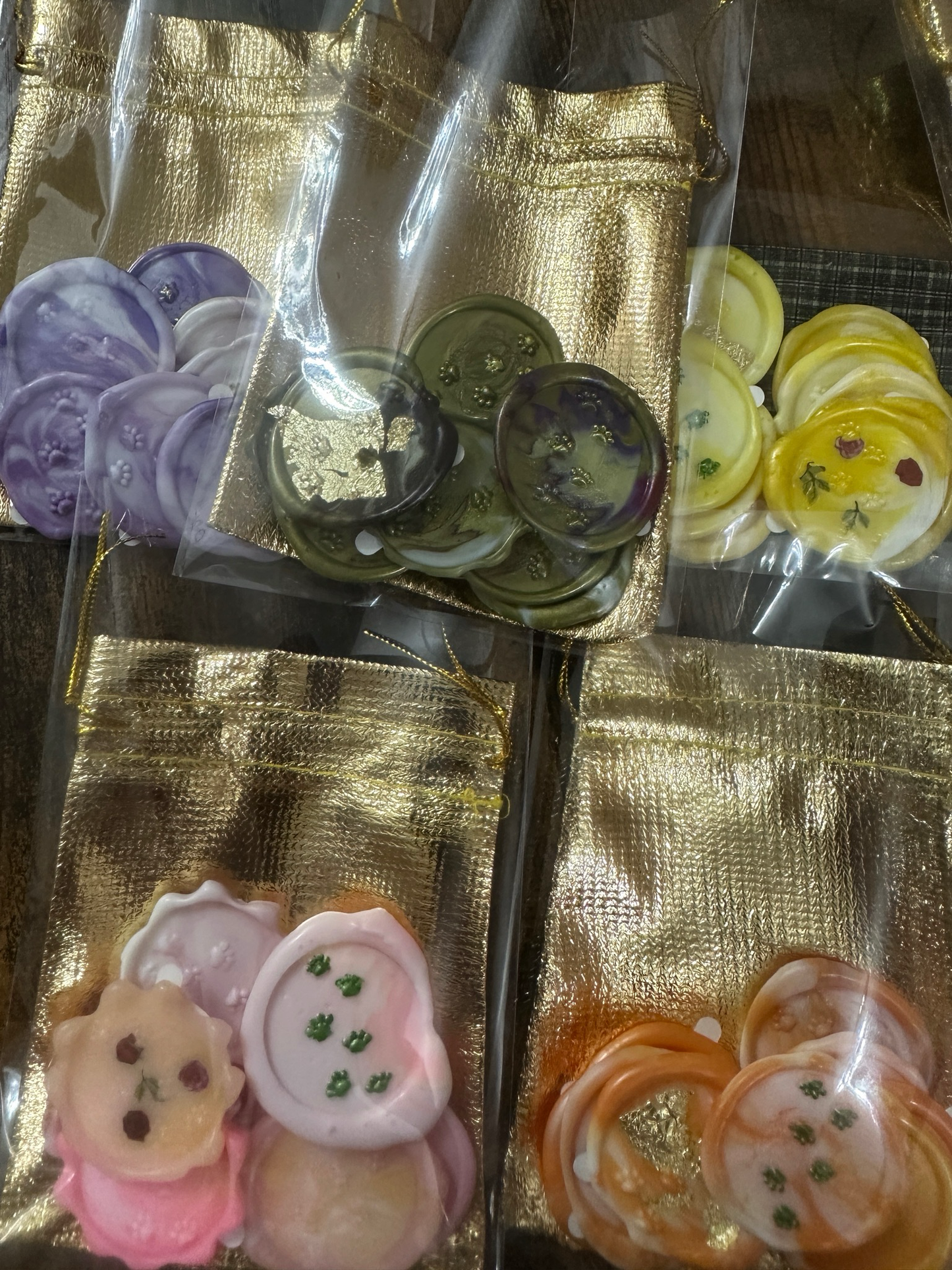 Wax seals, dog paw, 9/1