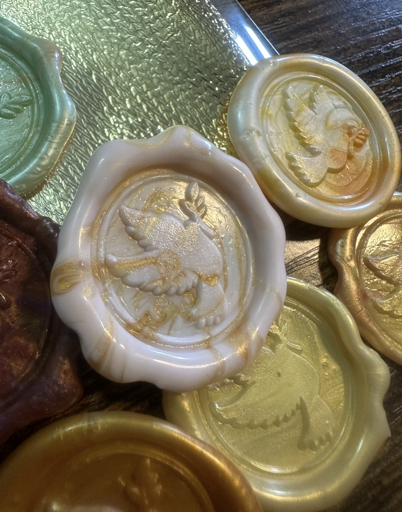 Wax Seals, self adhesive, hand made 5/1