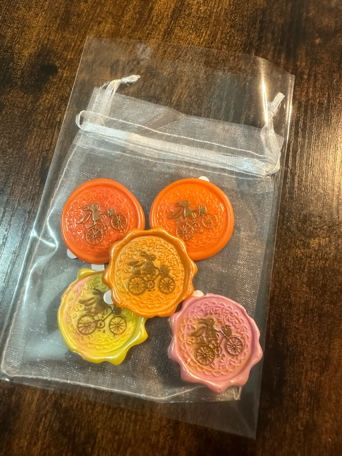Wax Seals, self adhesive, hand made 5/1