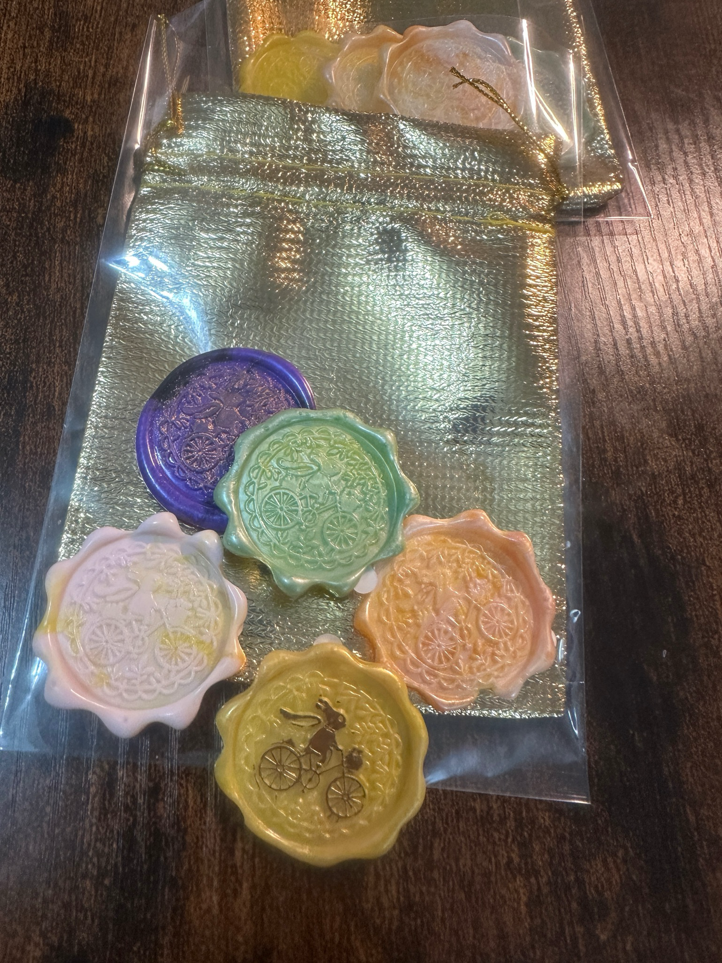 Wax Seals, self adhesive, hand made 5/1