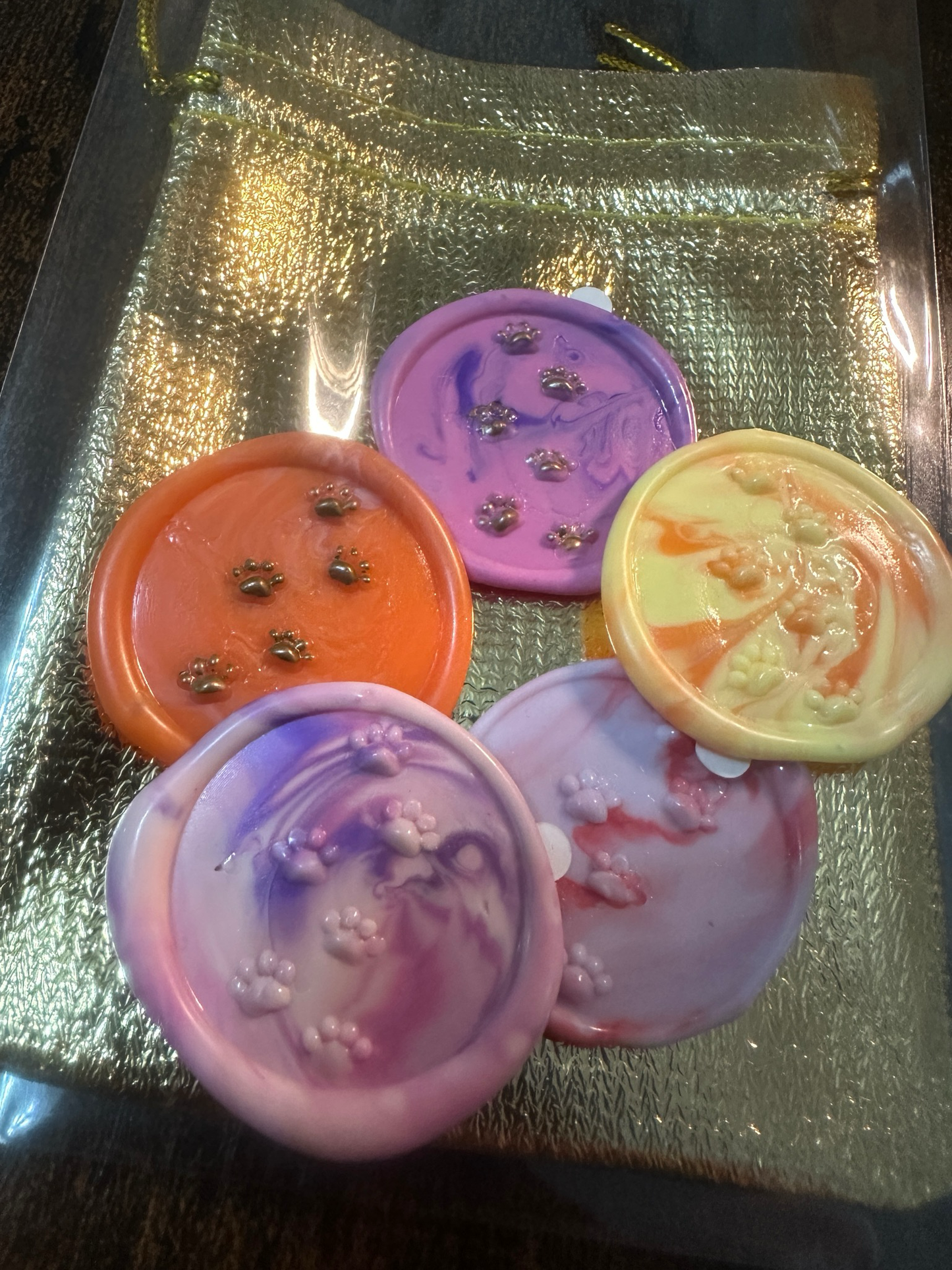 Wax Seals, self adhesive, hand made 5/1