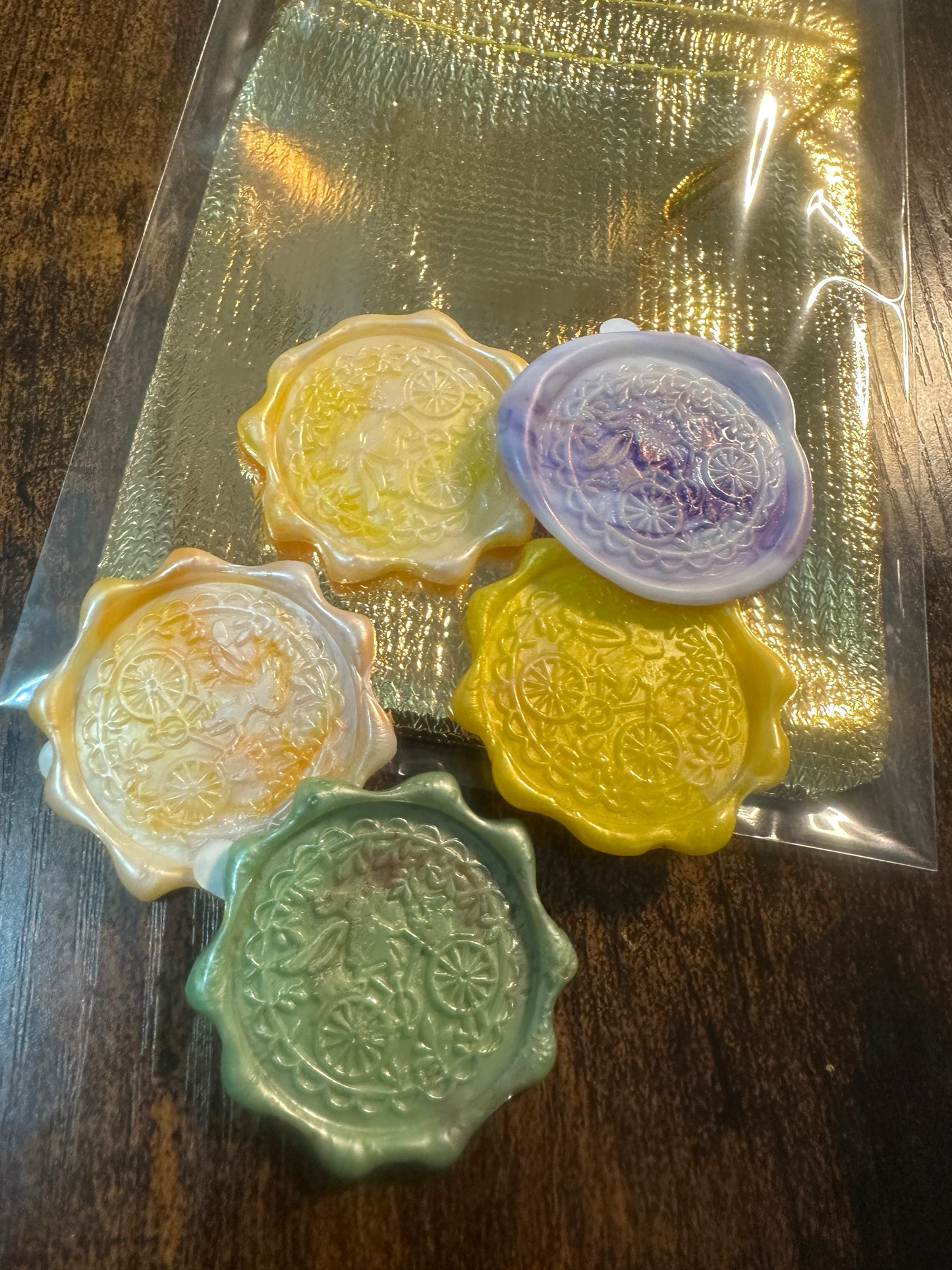 Wax Seals, self adhesive, hand made 5/1