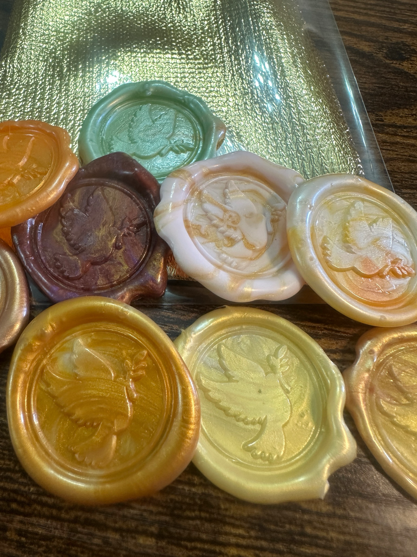 Wax Seals, self adhesive, hand made 5/1
