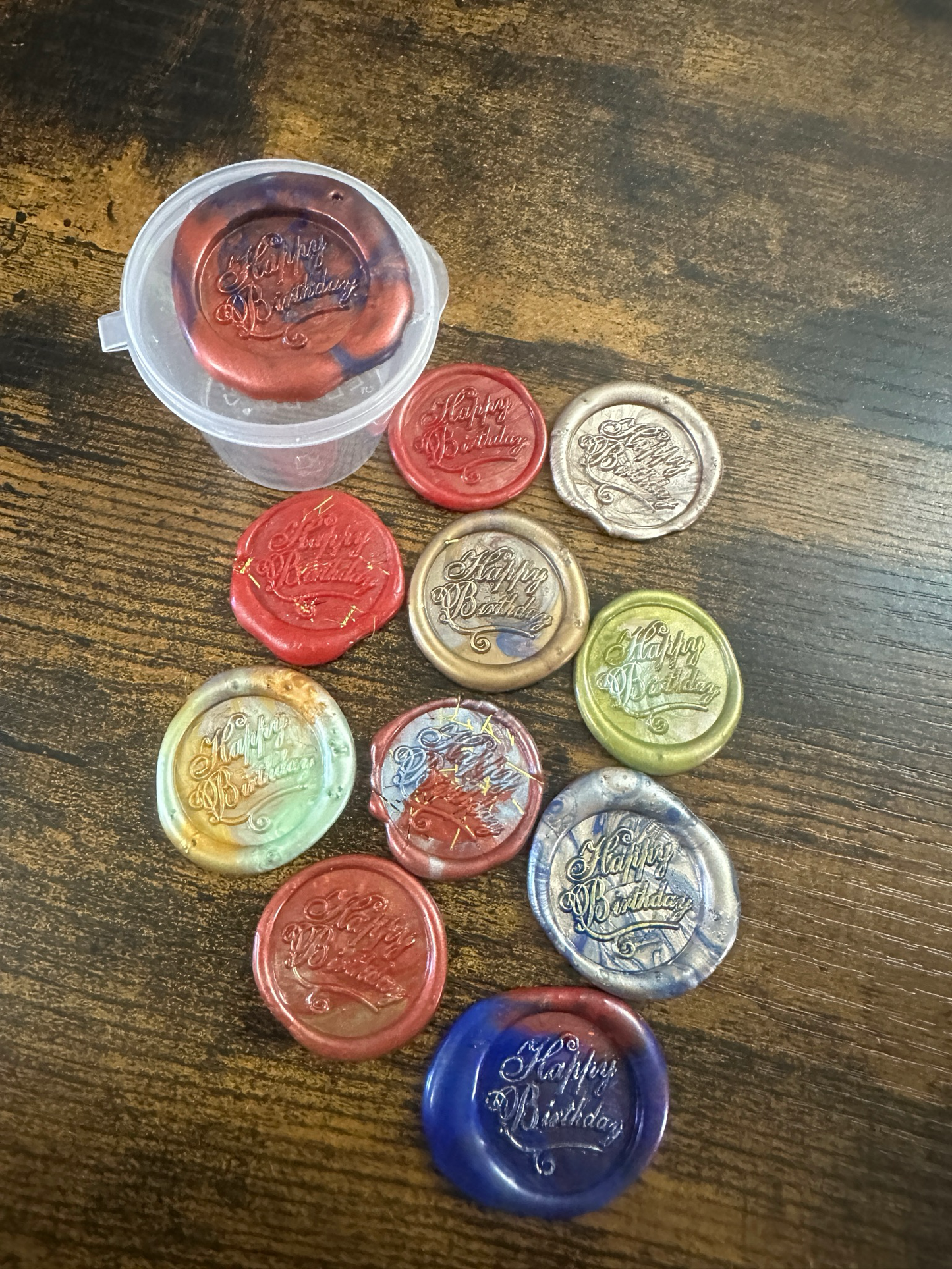 Wax Seals, self adhesive, hand made 5/1