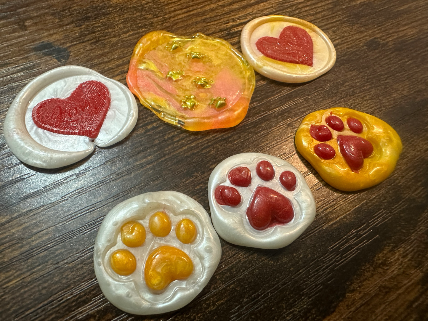 Wax Seals, self adhesive, hand made 5/1