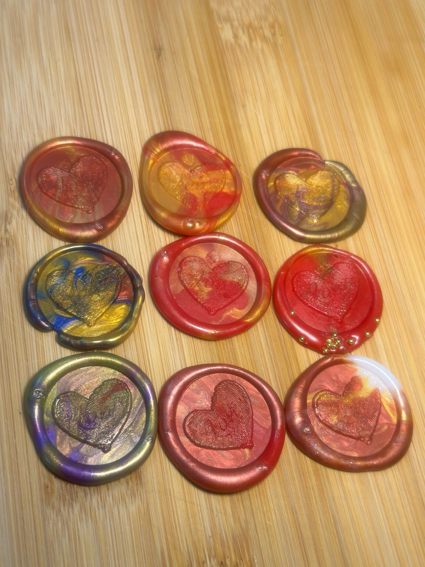 Wax Seals, self adhesive, hand made 5/1
