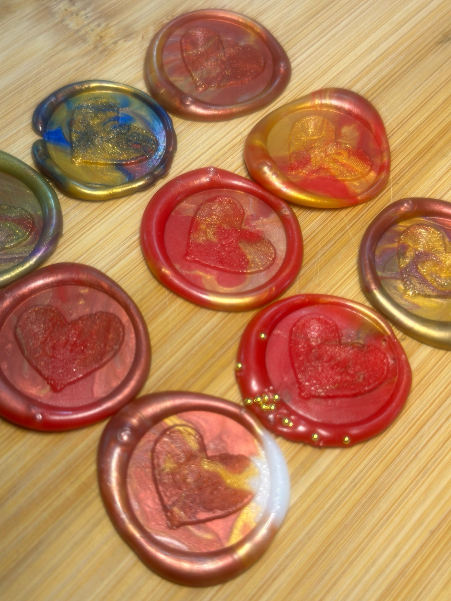 Wax Seals, self adhesive, hand made 5/1