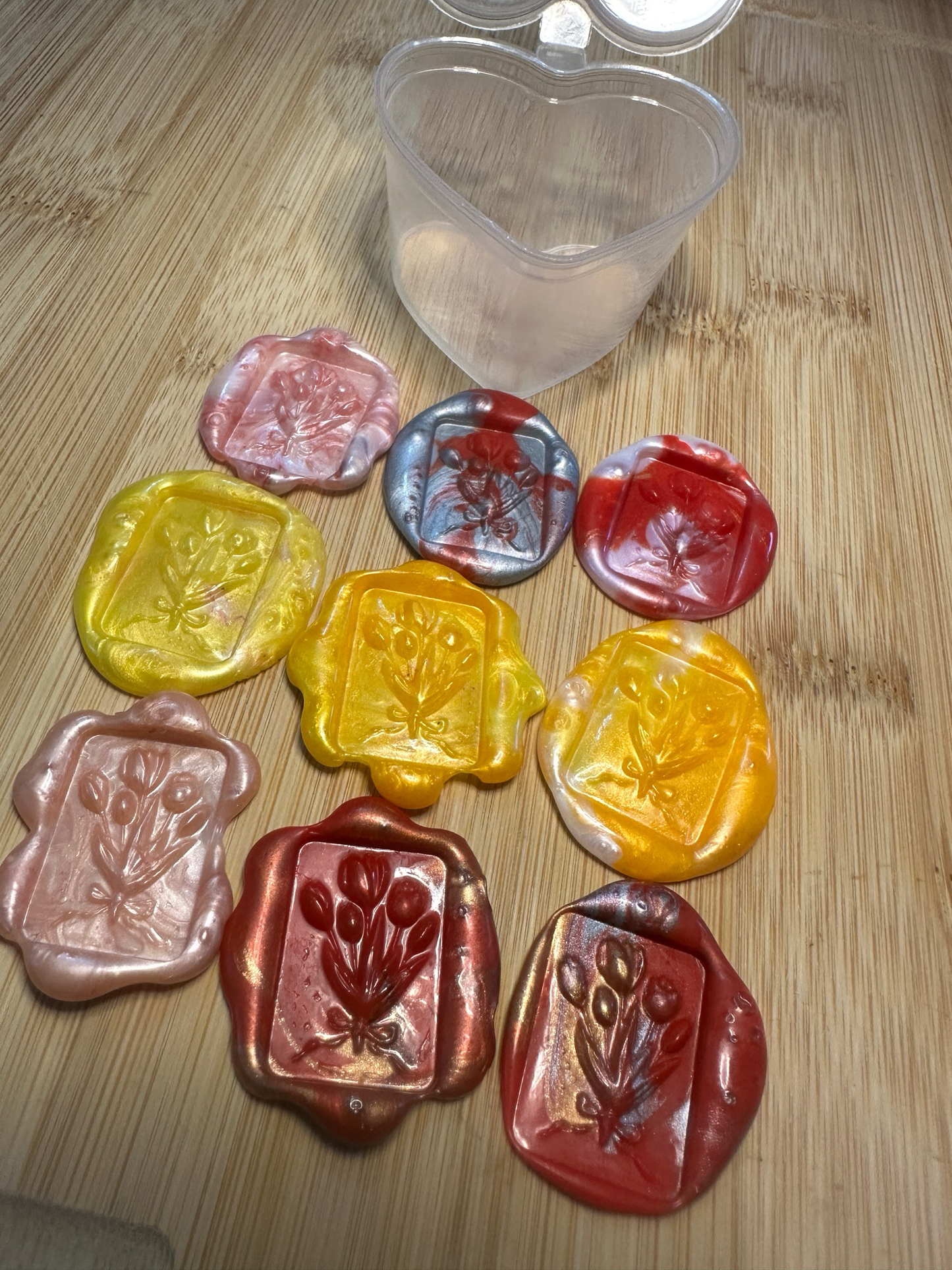 Wax Seals, self adhesive, hand made 5/1