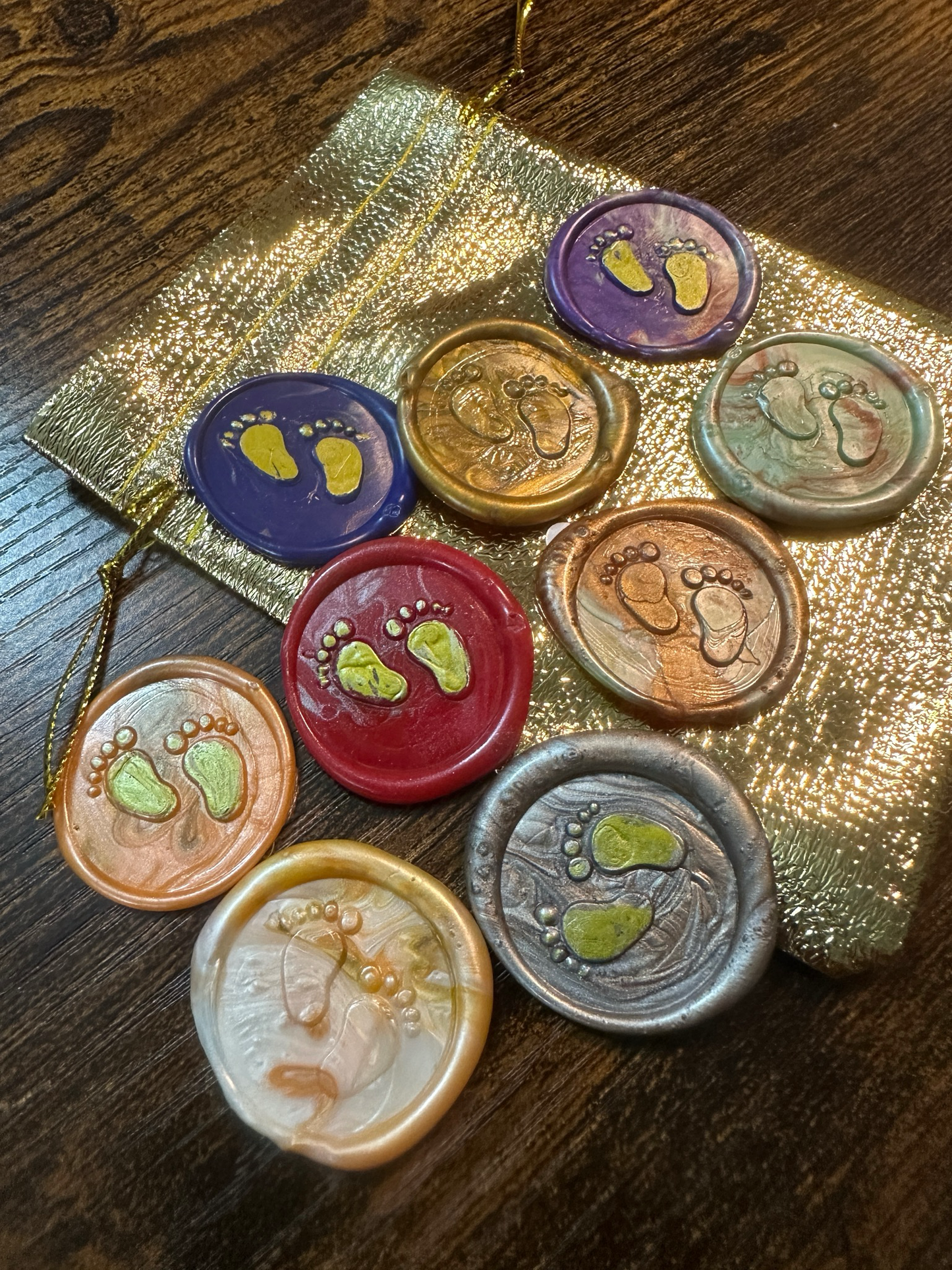 Wax Seals, self adhesive, hand made 5/1